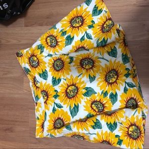 American apparel denim sunflower skirt